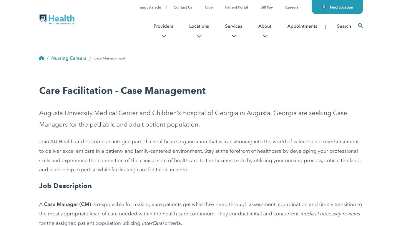 Case Management | Augusta University Health